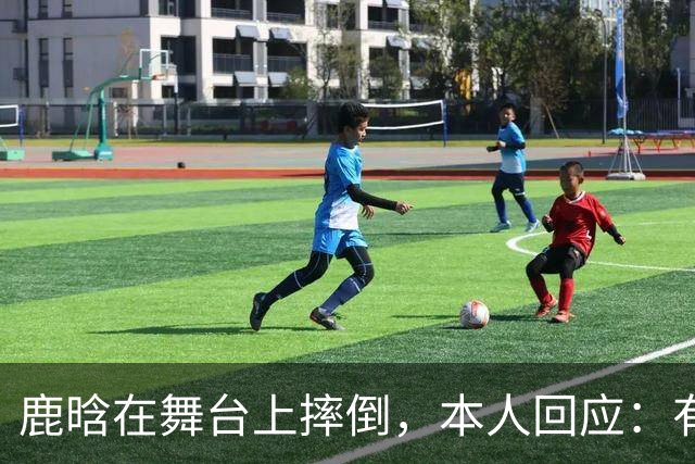 鹿晗在舞台上摔倒，本人回应：有个缝没看到，不小心滑了一下，我的问题
